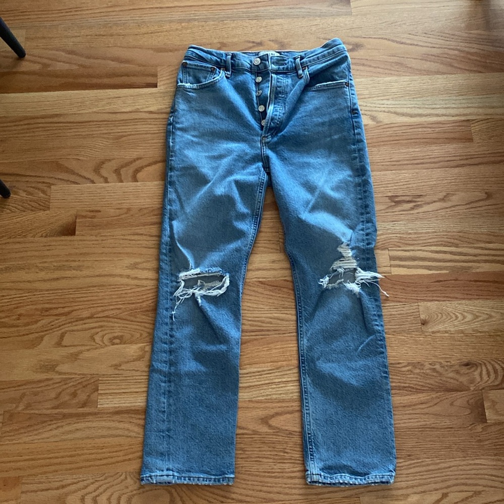 Agolde riley straight leg jeans
